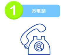 1お電話